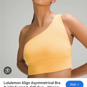 Lululemon Align Asymmetrical Bra C/D Mango